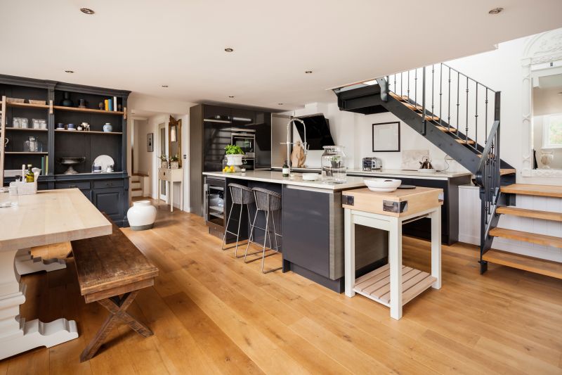 New Hardwood Floor in Dining Area